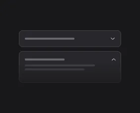 Accordion UI component illustration