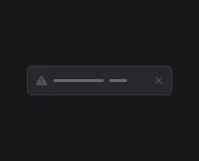 Alert UI component illustration