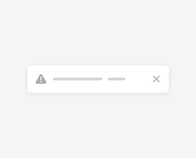 Alert UI component illustration
