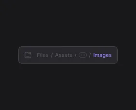 Breadcrumb UI component illustration