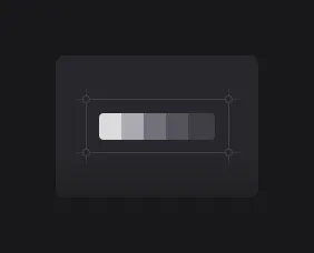 Palette of color styles illustration