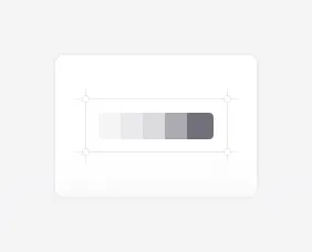 Palette of color styles illustration