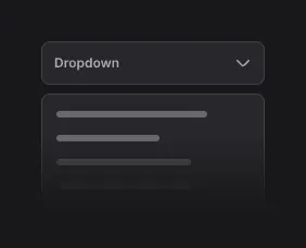 Dropdown UI component illustration