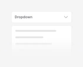 Dropdown UI component illustration
