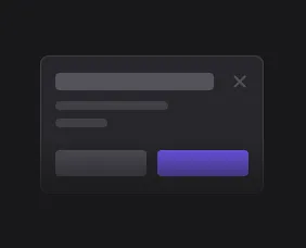 Modal UI component illustration