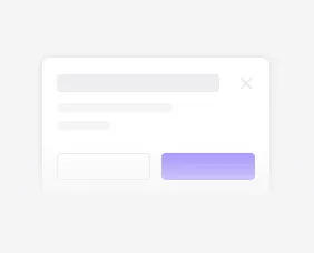 Modal UI component illustration