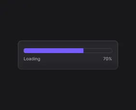 Progress Bar UI component illustration