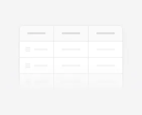 Table UI component illustration